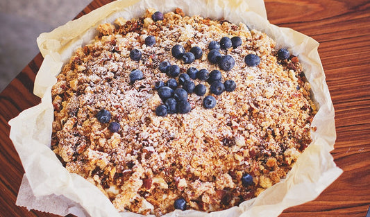 Smoked Blueberry Crumble!