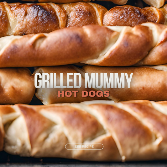 Grilled Mummy Hot Dogs Recipe