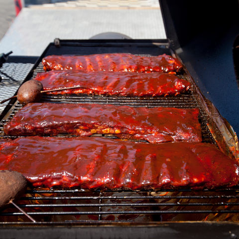 Ribs on Smoker