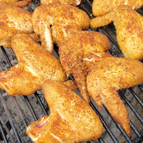 Chicken Wing On Grill Grates