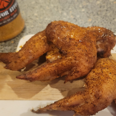 Grilled Chicken Wing on platter