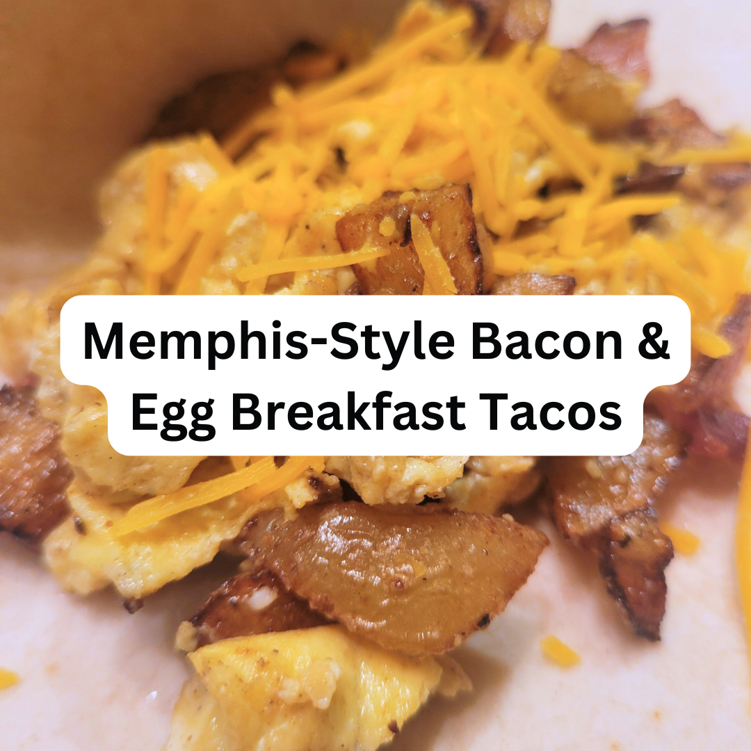 Memphis-Style Bacon & Egg Breakfast Tacos